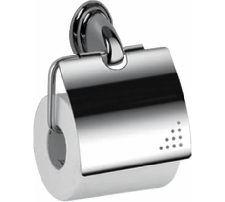 Настенный держатель для туалетной бумаги HAIBA с крышкой, металлический, хром HB1503 539707