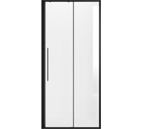 Дверь в нишу NIAGARA 100х195 мм, черный матовый, стекло прозрачное NG-84-10AB
