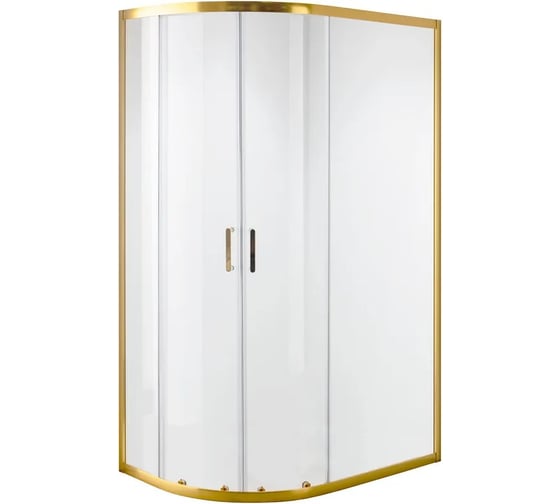 Душевое ограждение NIAGARA NG-6421-08 GOLD 120*80*190 мм, полукруг, двери раздвижные, 1 место 64210811GOLD