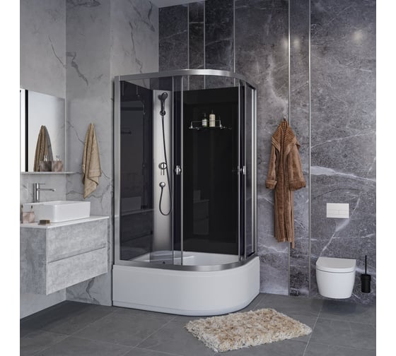 Душевая кабина NIAGARA Eco 1000x800x1950 мм, 4 места E100/80/40L/TN/BK