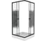 Душевой уголок NIAGARA NG-009-14Q BLACK 900x900x1950 мм, низкий поддон 13 см, стекло мозаика _0091452QB 1