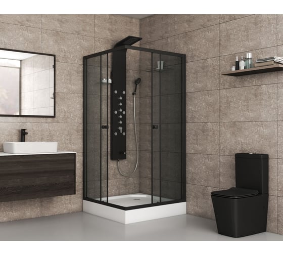 Душевой уголок NIAGARA NG-009-14QT 900x900x1950 мм, низкий поддон 13 см, стекло тонированное _0091432QT