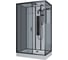 Душевая кабина Niagara NG-6912-01GQR BLACK (1200x800x2100) низкий поддон(16 см) стекло тонированное, 5 мест 69120134GQRBLACK 1