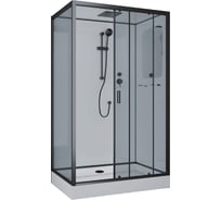 Душевая кабина Niagara NG-6912-01QR BLACK (1200x800x2100) низкий поддон (16 см) стекло тонированное, 4 места 69120134QRBLACK