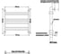 Полотенцесушитель Ника CLASSIC ЛП Г2 60/50 черный матовый с вентилями 2