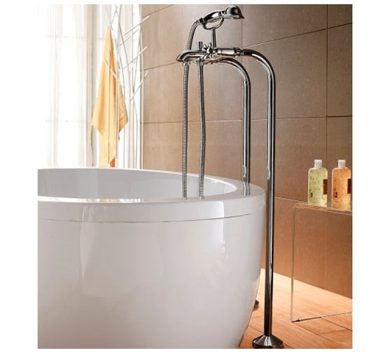 Отдельно стоящий смеситель для ванны Bravat SUMMER RAIN F677111C-B 00-00143853