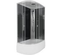 Душевая кабина Niagara NG-7510-14R BLACK (1200x800x2150) высокий поддон (40 см) стекло мозаика, 4 места 7510R