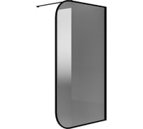 Душевая перегородка NIAGARA (100х200) черный матовый, стекло тонированное,1 место NG-689-10TBLACK