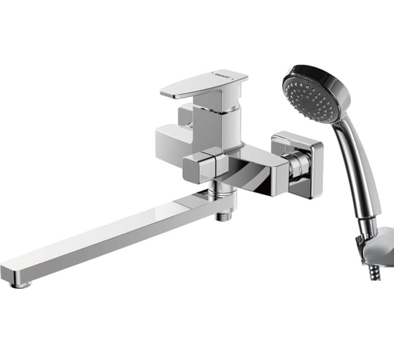 Смеситель для ванны с душем Bravat RIFFLE длинный нос F672106C-LB 00-00004829