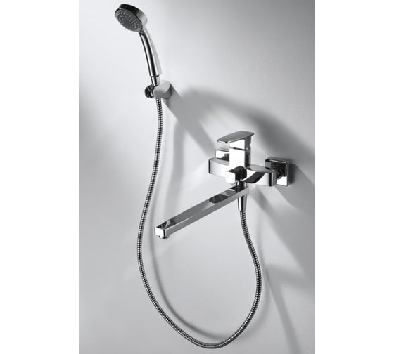 Смеситель для ванны с душем Bravat RIFFLE длинный нос F672106C-LB 00-00004829