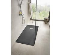 Поддон душевой ROCA TERRAN 120x90 см, с сифоном, материал Stonex, антискользящее покрытие, черный AP1014B038401400