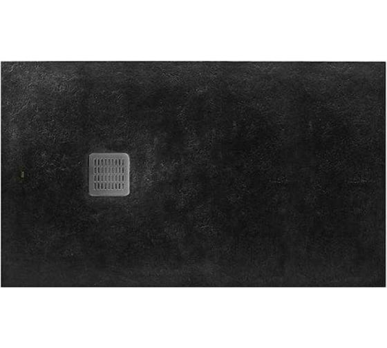 Поддон душевой ROCA TERRAN 160x80 см, с сифоном, материал Stonex, антискользящее покрытие, черный AP10164032001400 1