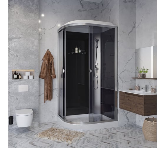 Душевая кабина NIAGARA Eco 1200x800x2150 мм, 3 места E120/80/13R/TN