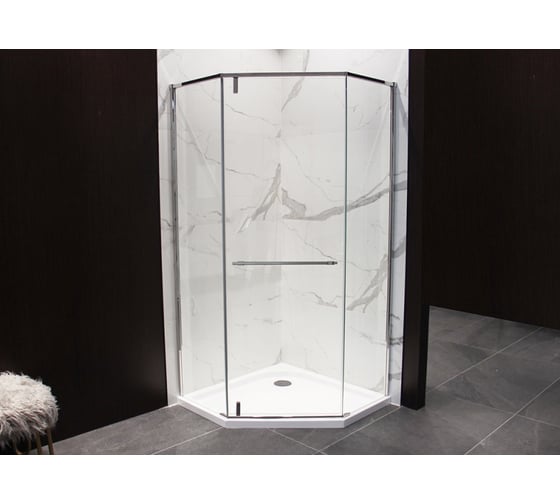 Душевое ограждение Bravat STREAM без поддона, форма Diamond, 900x900x2000мм BS090.6112S 00-00247908