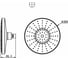 Круглый верхний душ Bravat Built-in P70183CP-1-RUS 00-00242441 2