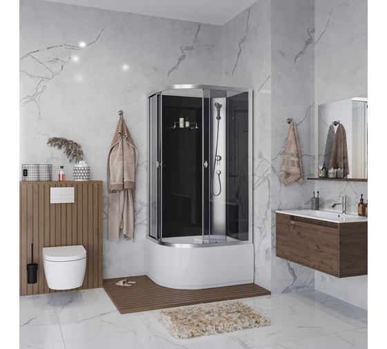 Душевая кабина NIAGARA Eco 900x700x1950 мм, 4 места E90/70/40R/TN/BK