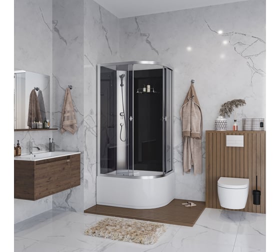 Душевая кабина NIAGARA Eco 900x700x1950 мм, 4 места E90/70/40L/TN/BK