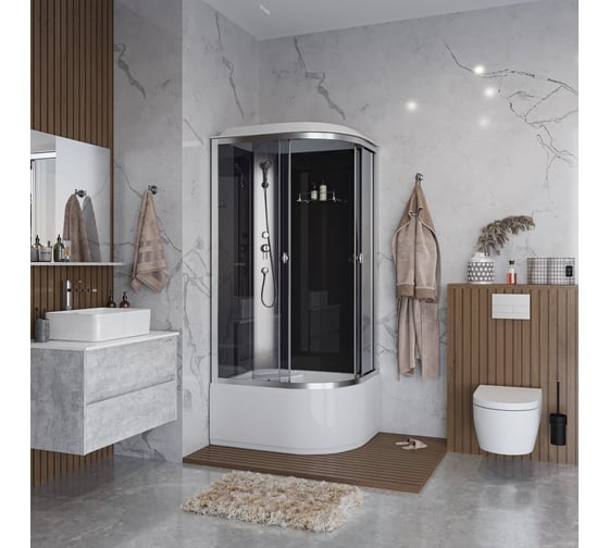 Душевая кабина NIAGARA Eco 900x800x2150 мм, 4 места E90/80/40L/TN