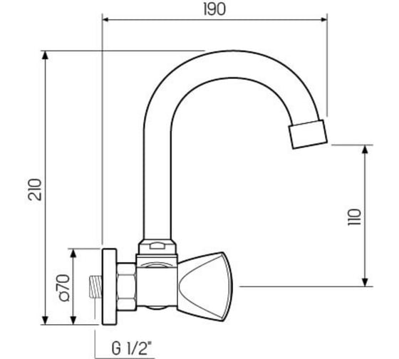 Смеситель для кухни Ростовская мануфактура сантехники SL119-362
