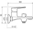 Смеситель для ванны РМС SL134-009E 6