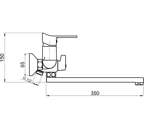 Смеситель для ванны РМС SL137-006E