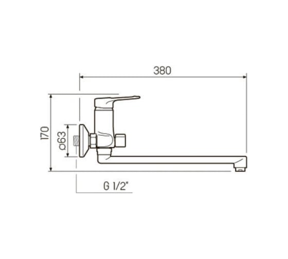Смеситель для ванны РМС SL139-006E