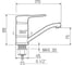 Смеситель для кухни Ростовская мануфактура сантехники SL139-004F-15 2