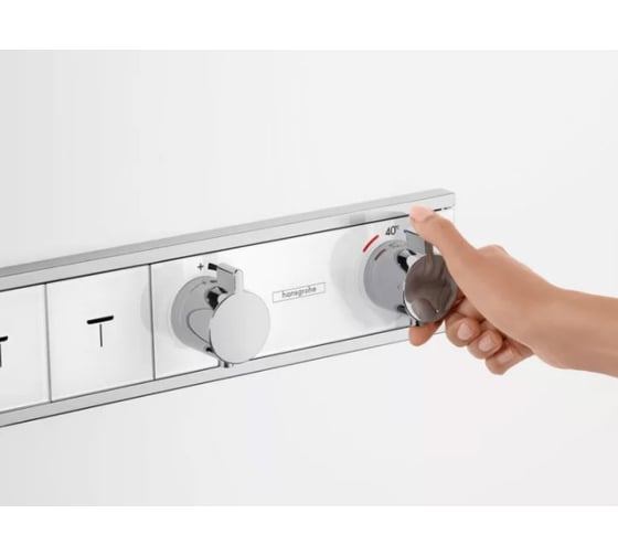 Термостатический смеситель для душа HANSGROHE 15382700 HG RainSelect внешняя часть 00000072404
