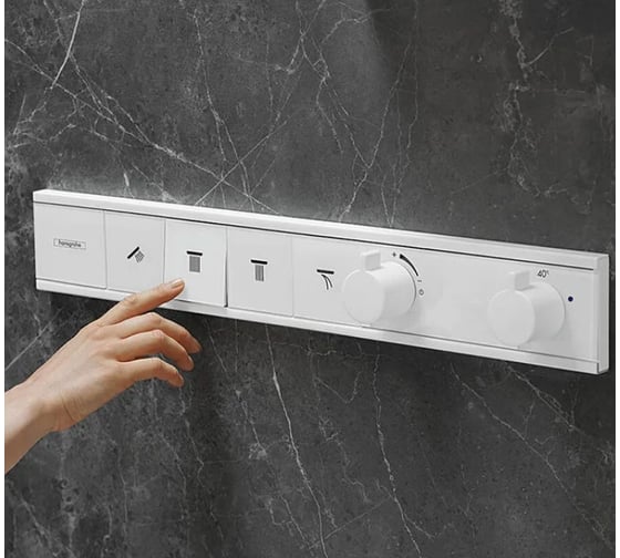 Термостатический смеситель для душа HANSGROHE 15382700 HG RainSelect внешняя часть 00000072404