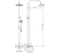 Смеситель для душа Decoroom Тропический дождь DR37070 2