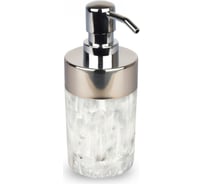 Дозатор для жидкого мыла Аквалиния Мрамор пластик, белый B2040A-Y