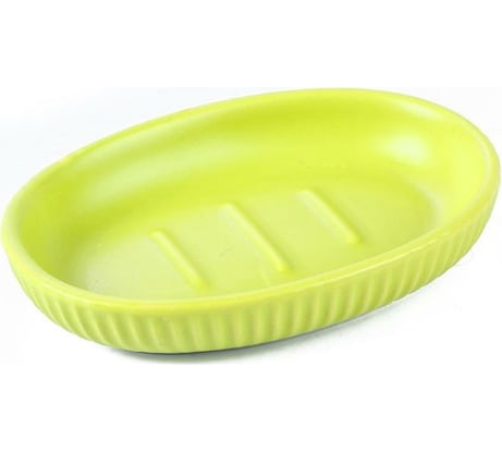 Мыльница Аквалиния Плиссе лайм матовый, керамика CE1610JA -SD