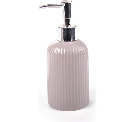 Дозатор для жидкого мыла Аквалиния Плиссе серый матовый, керамика CE1610SA-LD