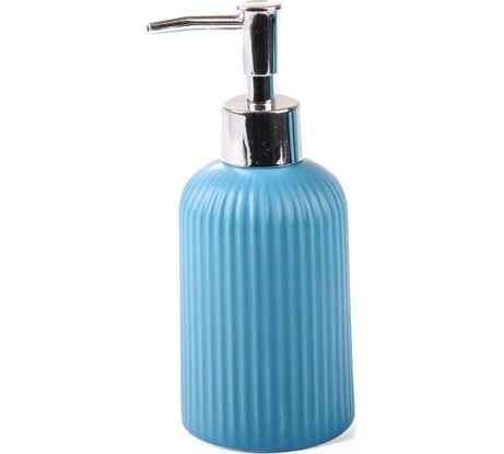Дозатор для жидкого мыла Аквалиния Плиссе синий матовый, керамика CE1610LA-LD