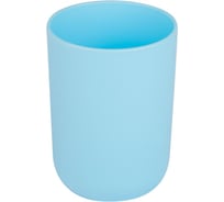 Стакан для зубных щеток Аквалиния Муар пластик, голубой PP0287A-TB