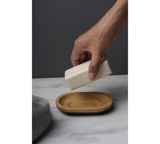 Мыльница TAVOLONE Miyoshi, бамбук, размер 12,3х8,3х1,9см 806372418635