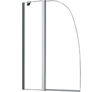 Душевая шторка на ванну Azario BOSTON 142 70+30х140, хром, 6 мм прозрачное стекло 00020112