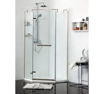 Душевое ограждение Azario MONTREAL 3231 5-угольное, со стеклянной полкой, распашная дверь, стекло 8 мм 00041784