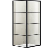 Душевое ограждение Azario RICHMOND 1221 1000х1000х1950, черный профиль, стекло прозрачное 6 мм 00056054
