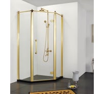 Душевое ограждение Azario ONTARIO 3231 1000х1000х2000, 5-угольное, распашная дверь, стекло 8 мм 00041780