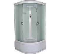 Душевая кабина Loranto CS-1100 Hi F 110х110х215, высокий поддон 43 см, матовое стекло 4 мм 00029566
