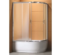 Душевое ограждение Loranto CS-1285 SK L 120х80х195, высокий поддон 43 см, матовое стекло 4 мм 00021861