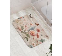 Коврик для ванной комнаты и туалета противоскользящий JOYARTY Полевая нежность 52x77 см bath_429862