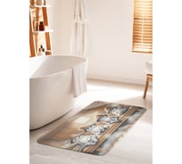 Коврик для ванной комнаты и туалета противоскользящий JOYARTY Кото баня 60x100 см bath_429876_60x100