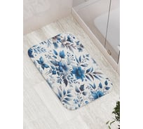 Коврик для ванной комнаты и туалета противоскользящий JOYARTY Мотивы гжели 52x77 см bath_sd1641