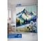 Штора занавеска для ванной тканевая JOYARTY Ромашки в горах 180x200 см, sc_sd1026 1