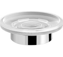 Мыльница LANGBERGER настольная, стекло матовое, круглая 23017C