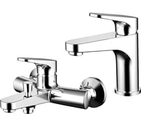 Набор смесителей для ванны и умывальника Bravat Eler F191238CP-SET 00-00256807