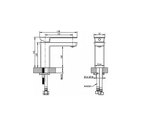 Смеситель для раковины Bravat Phillis F156101C-RUS 00-00009676