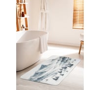 Коврик для ванной комнаты и туалета противоскользящий JOYARTY Снег в горах 60x100 см bath_sd1027_60x100